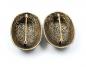 Preview: Rückseite der Wikinger Schildkrötfibel-Set von Öland aus Bronze